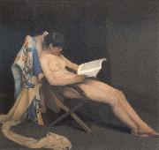 Theodore Roussel The Reading Girl France oil painting artist